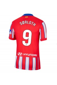 Atletico Madrid Alexander Sorloth #9 Jalkapallovaatteet Kotipaita 2024-25 Lyhythihainen